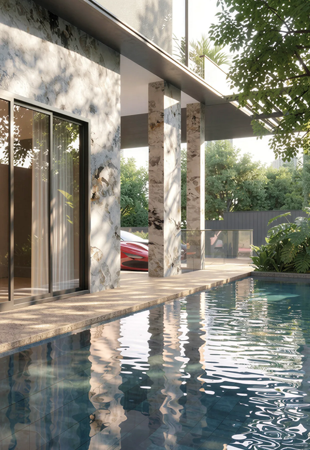 Grand entrance, artist's impression